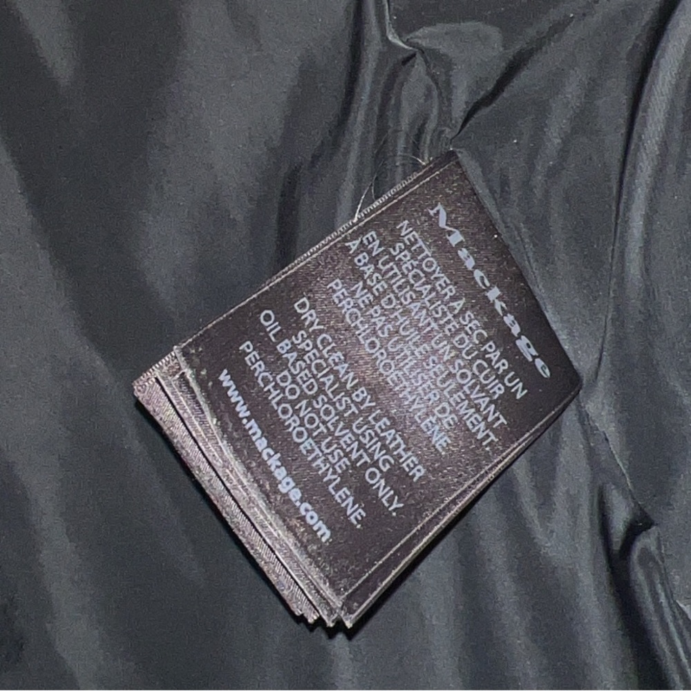 Mackage Black Puffer Jacket with Fur Trim - Picture 4 of 5